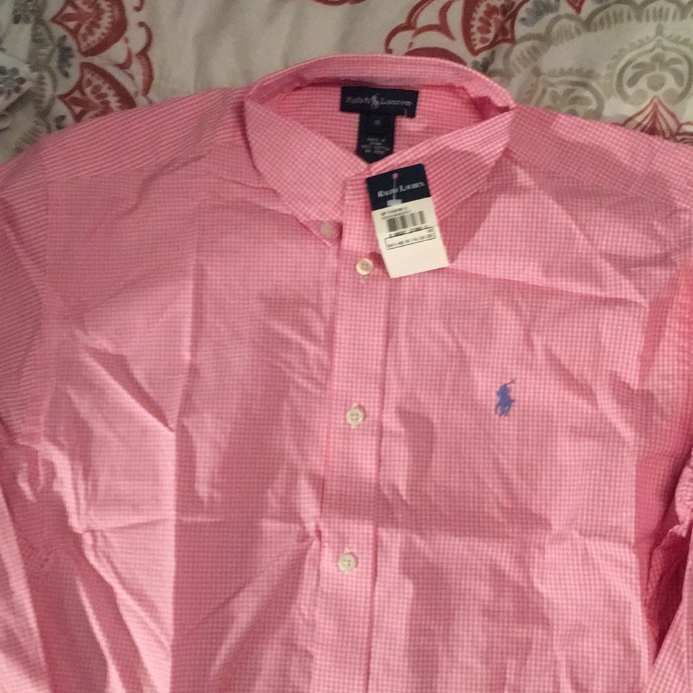 Ralph Lauren Gingham Cotton Poplin Shirt Boys 18
